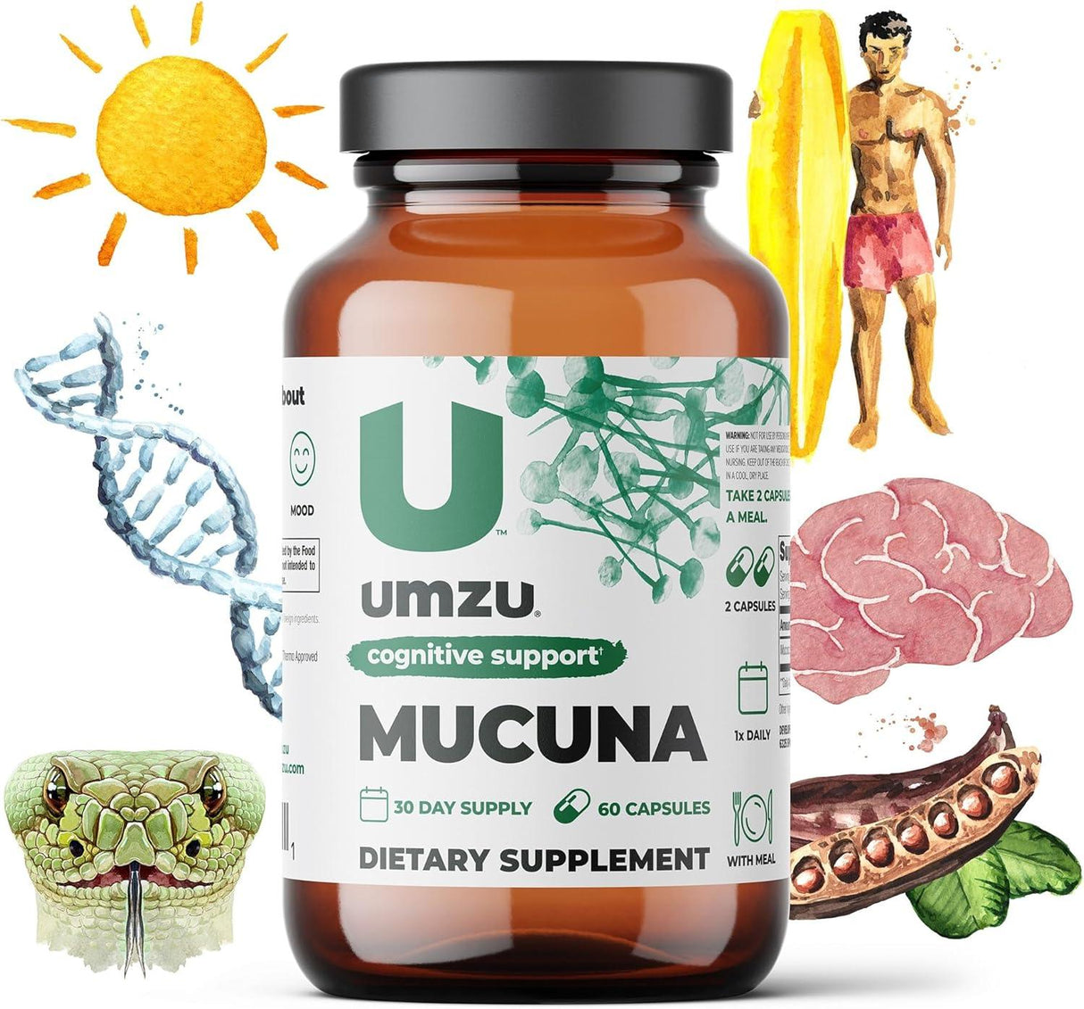 UMZU - UMZU Mucuna Pruriens 60 Capsulas - The Red Vitamin MX - Suplementos Alimenticios - {{ shop.shopifyCountryName }}