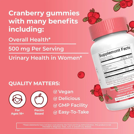 MARY RUTH ORGANICS - MaryRuth Organics Organic Cranberry Gummies 60 Gomitas - The Red Vitamin MX - Suplementos Alimenticios - {{ shop.shopifyCountryName }}