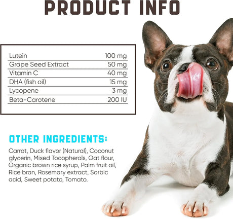 KINPUR - Kinpur Pet Care Eye Vitamins for Dogs 180 Masticables - The Red Vitamin MX - Cuidado De Los Ojos De Los Perros - {{ shop.shopifyCountryName }}