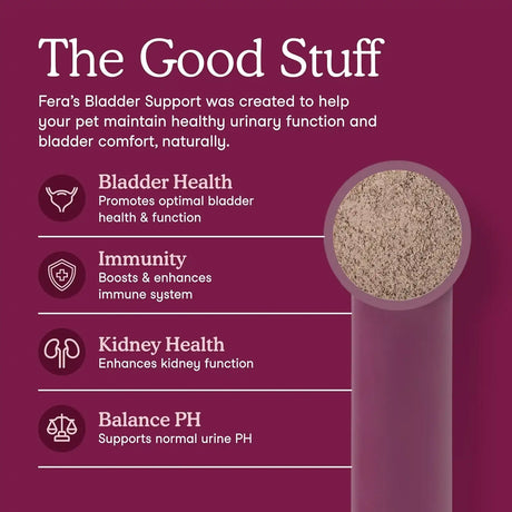 FERA PETS - Fera Pet Organics Bladder Cranberry Supplement for Dogs 60 Servicios - The Red Vitamin MX - Salud De Tracto Urinario Para Perros - {{ shop.shopifyCountryName }}