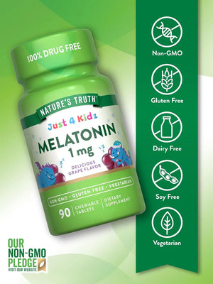 NATURE'S TRUTH - Nature's Truth Kids Melatonin 1Mg. 90 Tabletas Masticables - The Red Vitamin MX - Suplementos Alimenticios - {{ shop.shopifyCountryName }}