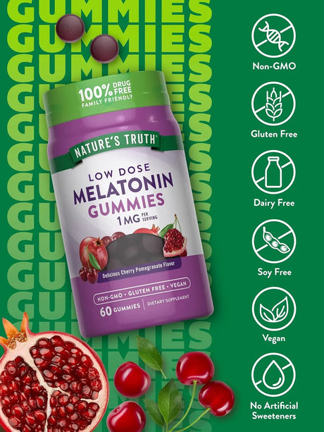NATURE'S TRUTH - Nature's Truth Melatonin 1Mg. 60 Gomitas - The Red Vitamin MX - Suplementos Alimenticios - {{ shop.shopifyCountryName }}