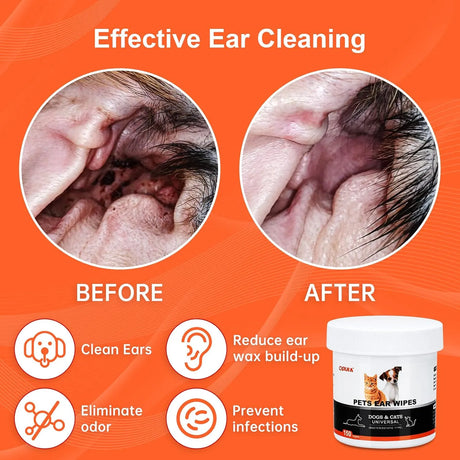 OPULA - OPULA Dog Ear Cleaner Wipes 300 Toallitas - The Red Vitamin MX - Cuidado Del Oído De Perros - {{ shop.shopifyCountryName }}