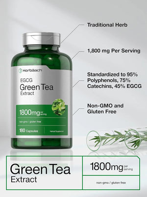 HORBAACH - Horbaach EGCG Green Tea Extract 1800Mg. 180 Capsulas - The Red Vitamin MX - Suplementos Alimenticios - {{ shop.shopifyCountryName }}