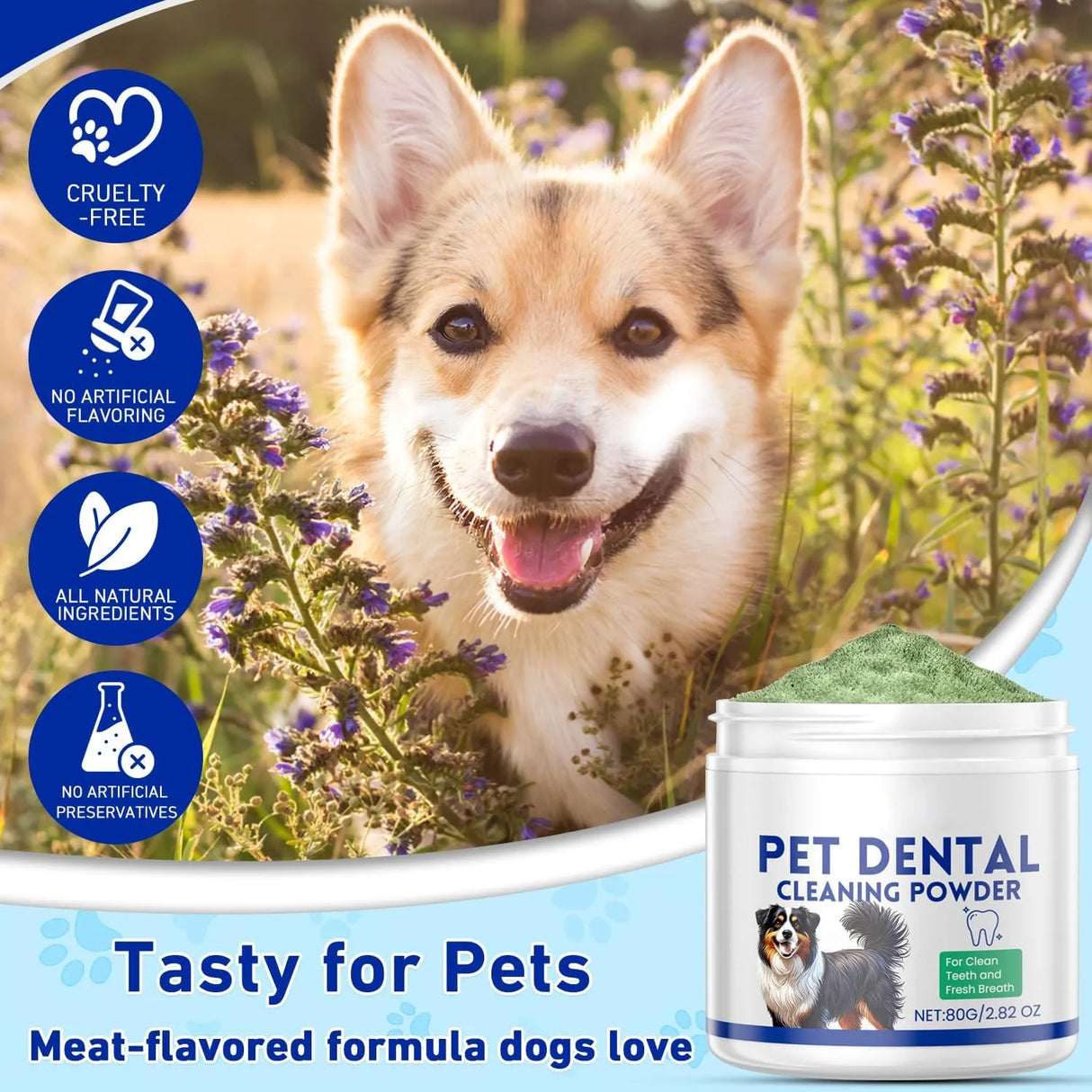 MIMO STYLE - Mimo Style Dog Dental Powder 80Gr. - The Red Vitamin MX - Cuidado Dental Para Perros - {{ shop.shopifyCountryName }}