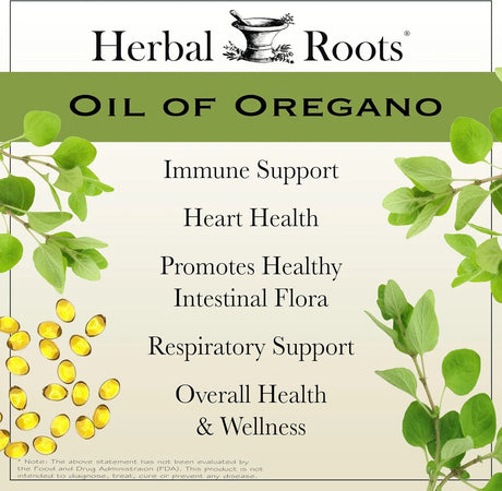 HERBAL ROOTS - Herbal Roots Oil of Oregano 90 Capsulas Blandas - The Red Vitamin MX - Suplementos Alimenticios - {{ shop.shopifyCountryName }}