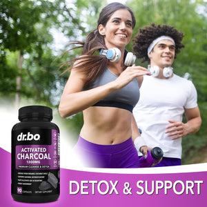 DR. BO Activated Charcoal 1200Mg. 90 Capsulas