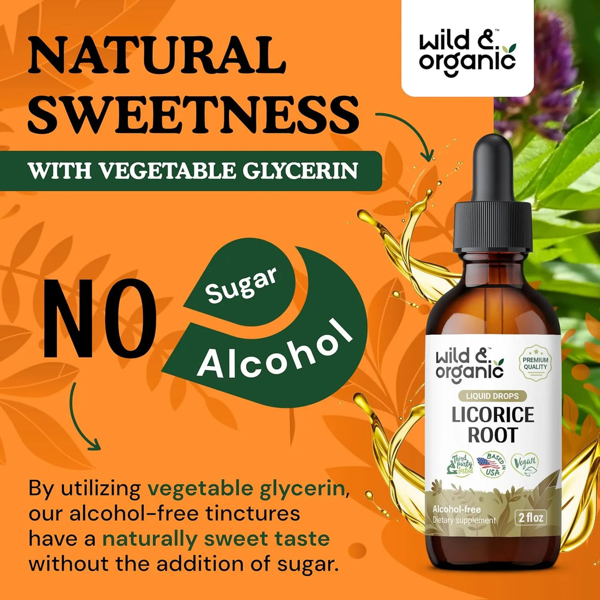 WILD & ORGANIC - Wild & Organic Licorice Root Tincture 2 Fl.Oz. - The Red Vitamin MX - Suplementos Alimenticios - {{ shop.shopifyCountryName }}