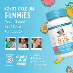 MARY RUTH ORGANICS - MaryRuth Organics Calcium with Vitamin D & Vitamin K2 60 Gomitas - The Red Vitamin MX - Suplementos Alimenticios - {{ shop.shopifyCountryName }}