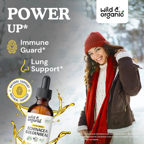 WILD & ORGANIC - Wild & Organic Echinacea Goldenseal Tincture 2 Fl.Oz. - The Red Vitamin MX - Suplementos Alimenticios - {{ shop.shopifyCountryName }}