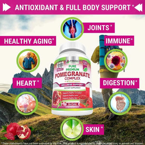 FRESH HEALTHCARE - FRESH HEALTHCARE Premium Pomegranate 1200Mg. 120 Capsulas - The Red Vitamin MX - Suplementos Alimenticios - {{ shop.shopifyCountryName }}