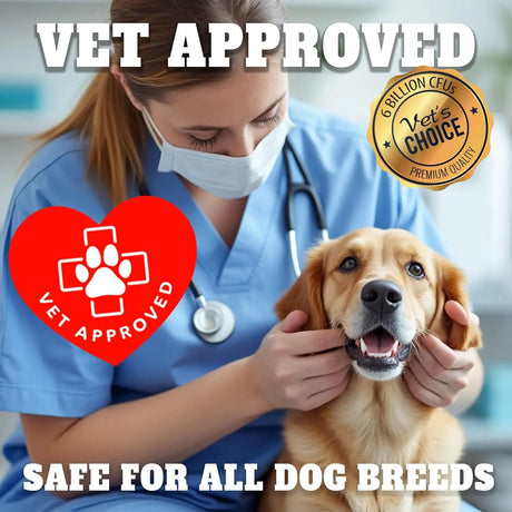 BEST PROBIOTICS FOR DOGS - BEST Probiotics for Dogs Digestive Health 30 Masticables - The Red Vitamin MX - Probióticos Para Perros - {{ shop.shopifyCountryName }}