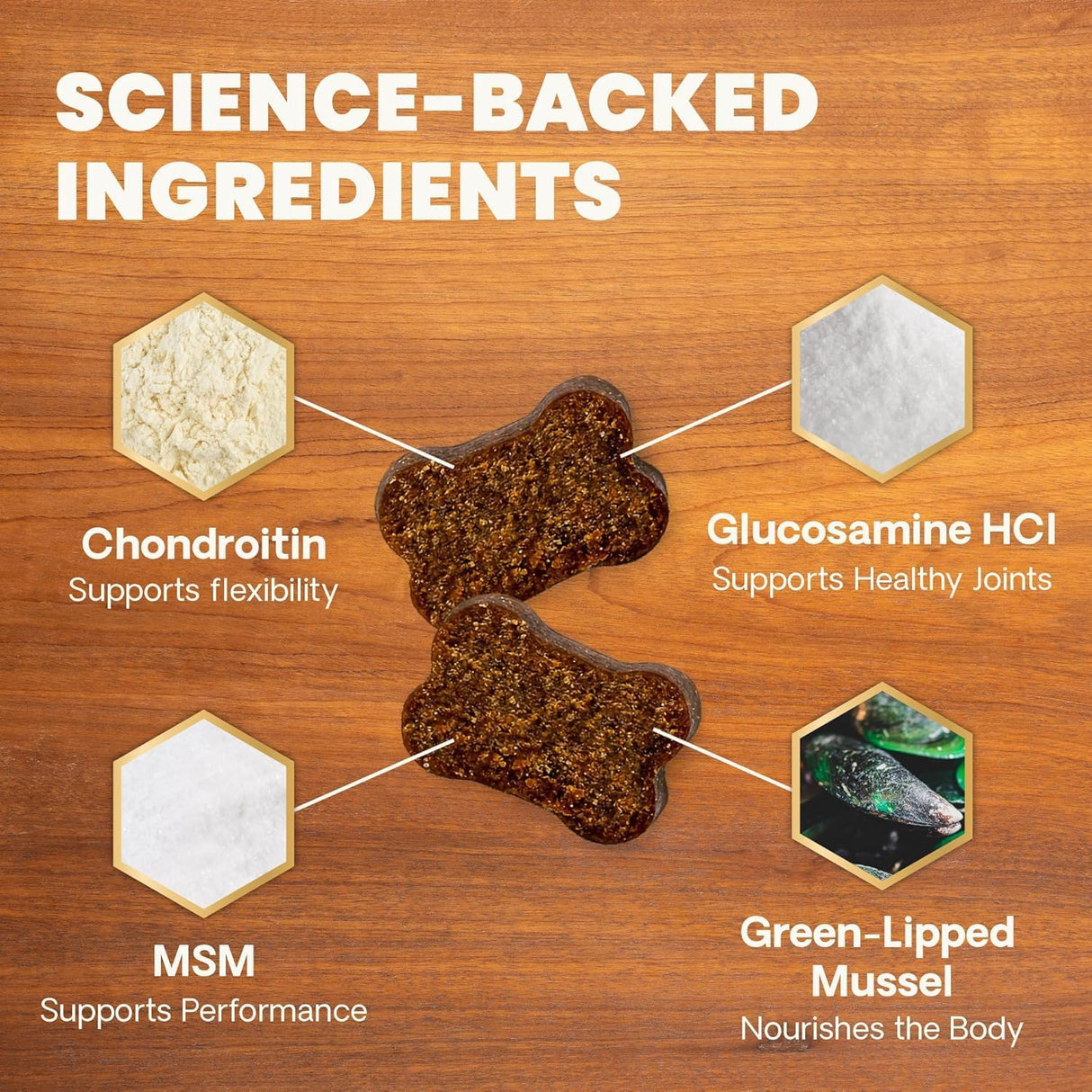 VetriScience GlycoFlex Ultimate Strength Healthy Hip & Joint Duck Flavor 60 Masticables
