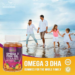 NATURE'S NUTRITION - Nature's Nutrition Omega 3 Fish Oil Gummies 60 Gomitas - The Red Vitamin MX - Suplementos Alimenticios - {{ shop.shopifyCountryName }}