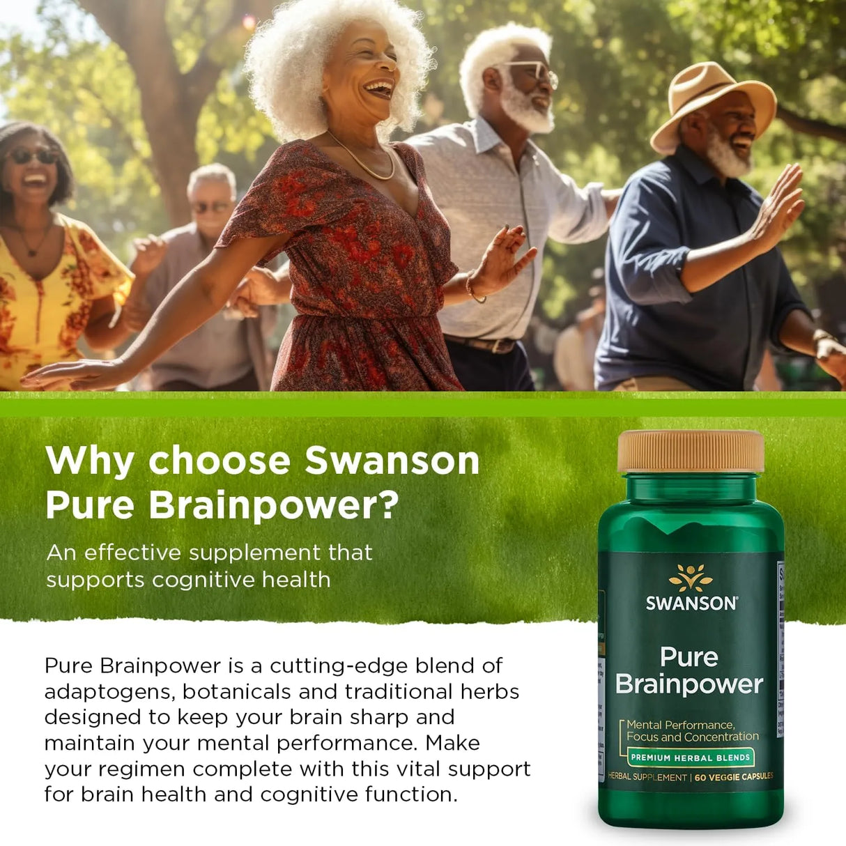 SWANSON - Swanson Pure Brainpower Brain Health 60 Capsulas - The Red Vitamin MX - Suplementos Alimenticios - {{ shop.shopifyCountryName }}