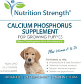 Nutrition Strength Calcium Phosphorus for Dogs Supplement 120 Tabletas Masticables