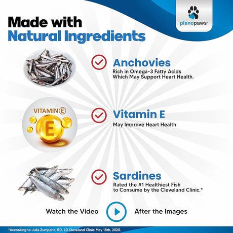PLANOPAWS - Planopaws Omega 3 Fish Oil for Dogs 90 Capsulas Blandas - The Red Vitamin MX - Aceite De Pescado Para Perros - {{ shop.shopifyCountryName }}