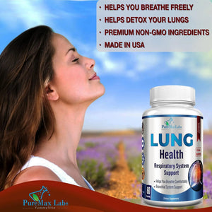 PUREMAX LABS - PureMax Labs Lung Health 60 Capsulas - The Red Vitamin MX - Suplementos Alimenticios - {{ shop.shopifyCountryName }}