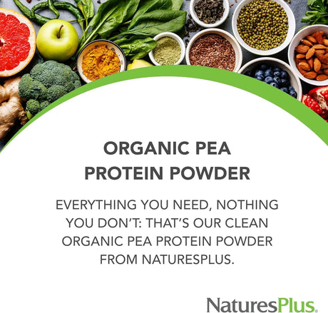 NATURES PLUS - Natures Plus Organic Pea Protein 25 Servicios 500Gr. - The Red Vitamin MX - Suplementos Alimenticios - {{ shop.shopifyCountryName }}