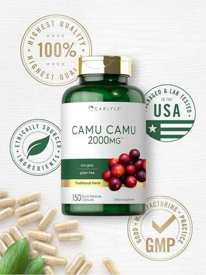 CARLYLE - Carlyle Camu Camu 2000Mg. 150 Capsulas - The Red Vitamin MX - Suplementos Alimenticios - {{ shop.shopifyCountryName }}