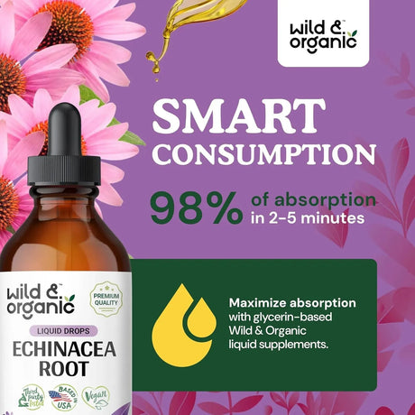 WILD & ORGANIC - Wild & Organic Echinacea Drops 4 Fl.Oz. - The Red Vitamin MX - Suplementos Alimenticios - {{ shop.shopifyCountryName }}