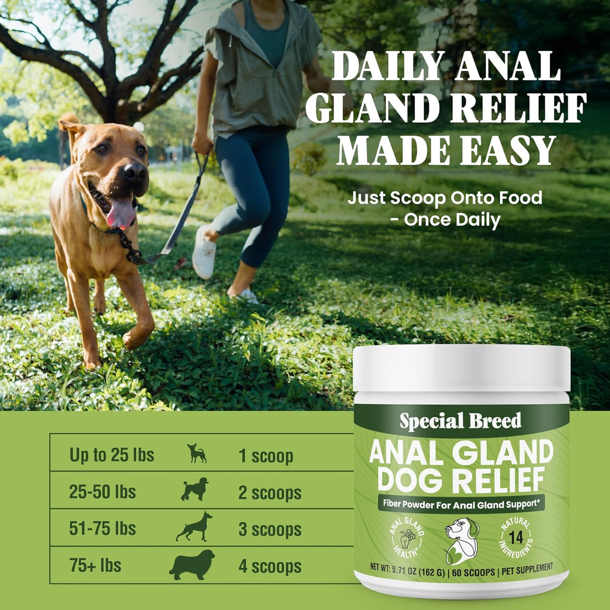 Special Breed Anal Gland Dog Relief 60 Servicios 162Gr.