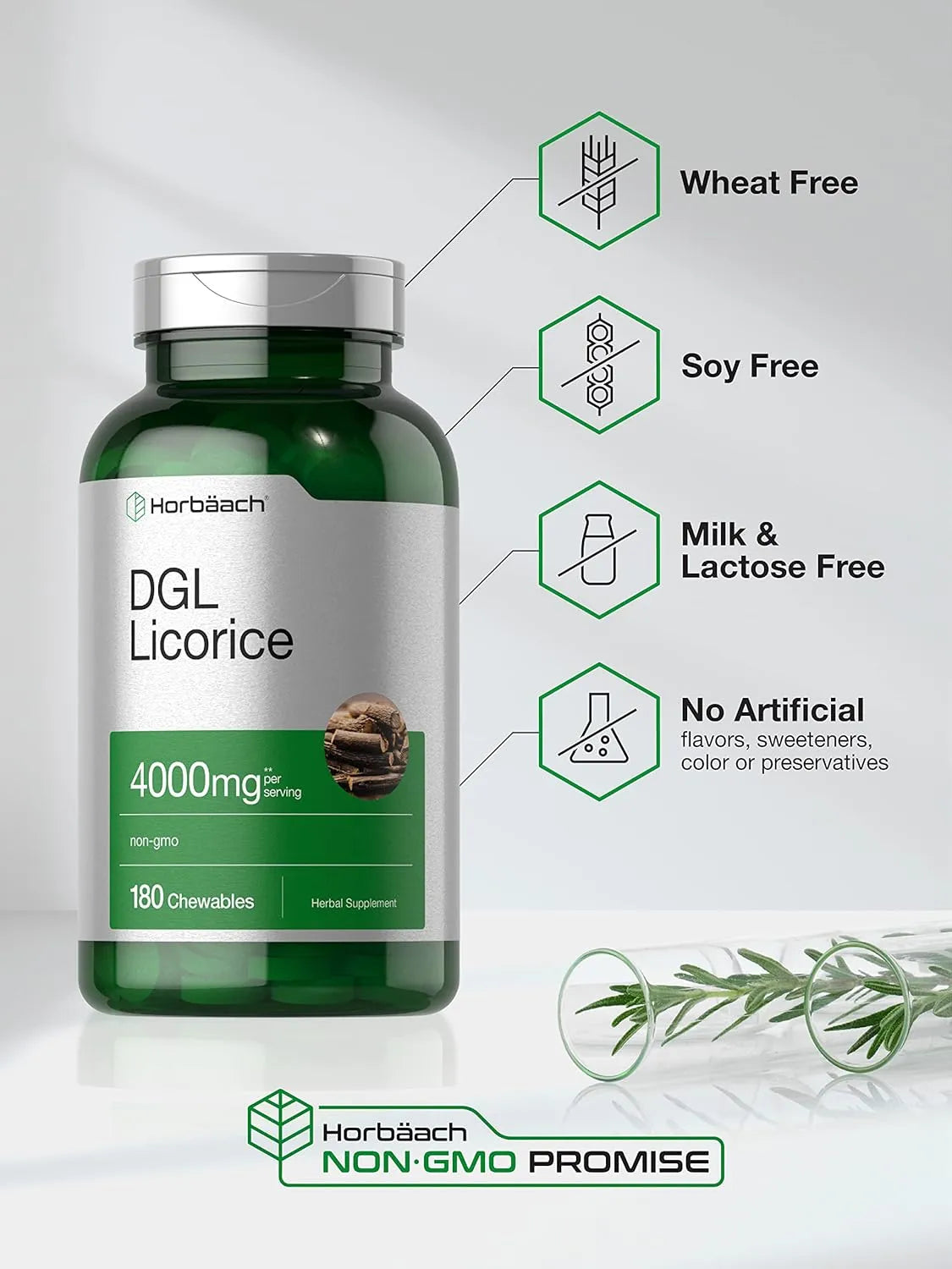 HORBAACH - Horbaach DGL Licorice 4000Mg. 180 Tabletas Masticables - The Red Vitamin MX - Suplementos Alimenticios - {{ shop.shopifyCountryName }}