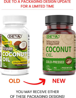 Deva Vegan Virgin Coconut Oil 500Mg. 90 Capsulas