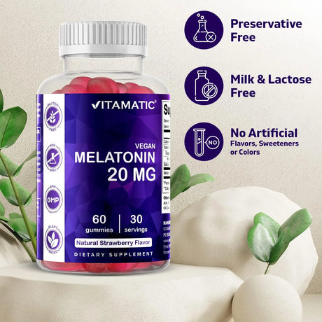 VITAMATIC - Vitamatic Melatonin 20Mg. 60 Gomitas - The Red Vitamin MX - Suplementos Alimenticios - {{ shop.shopifyCountryName }}