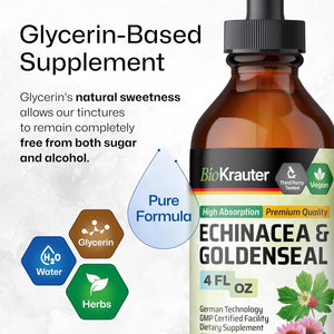 BIOKRAUTER - Bio Krauter Echinacea and Goldenseal Root Liquid Extract 4 Fl.Oz. - The Red Vitamin MX - Suplementos Alimenticios - {{ shop.shopifyCountryName }}