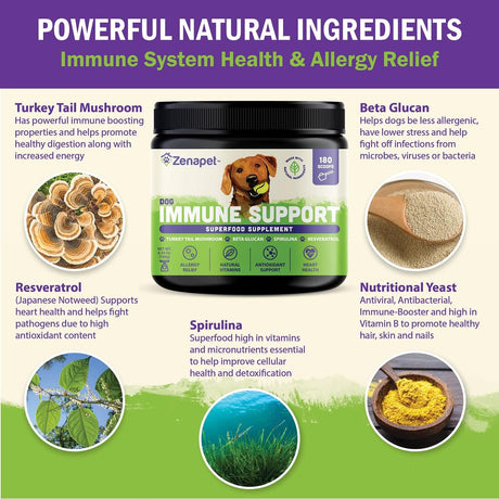 ZENAPET - ZENAPET Allergy Immune Support Supplement for Dogs 180Gr. - The Red Vitamin MX - Suplementos Herbales Para Perros - {{ shop.shopifyCountryName }}