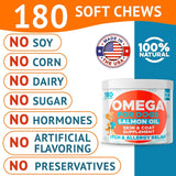 GOODGROWLIES - GOODGROWLIES Omega 3 Fish Oil for Dogs Salmon Flavor 180 Masticables - The Red Vitamin MX - Aceite De Pescado Para Perros - {{ shop.shopifyCountryName }}