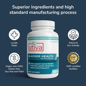 UTIVA - Utiva Bladder Health 60 Capsulas - The Red Vitamin MX - Suplementos Alimenticios - {{ shop.shopifyCountryName }}