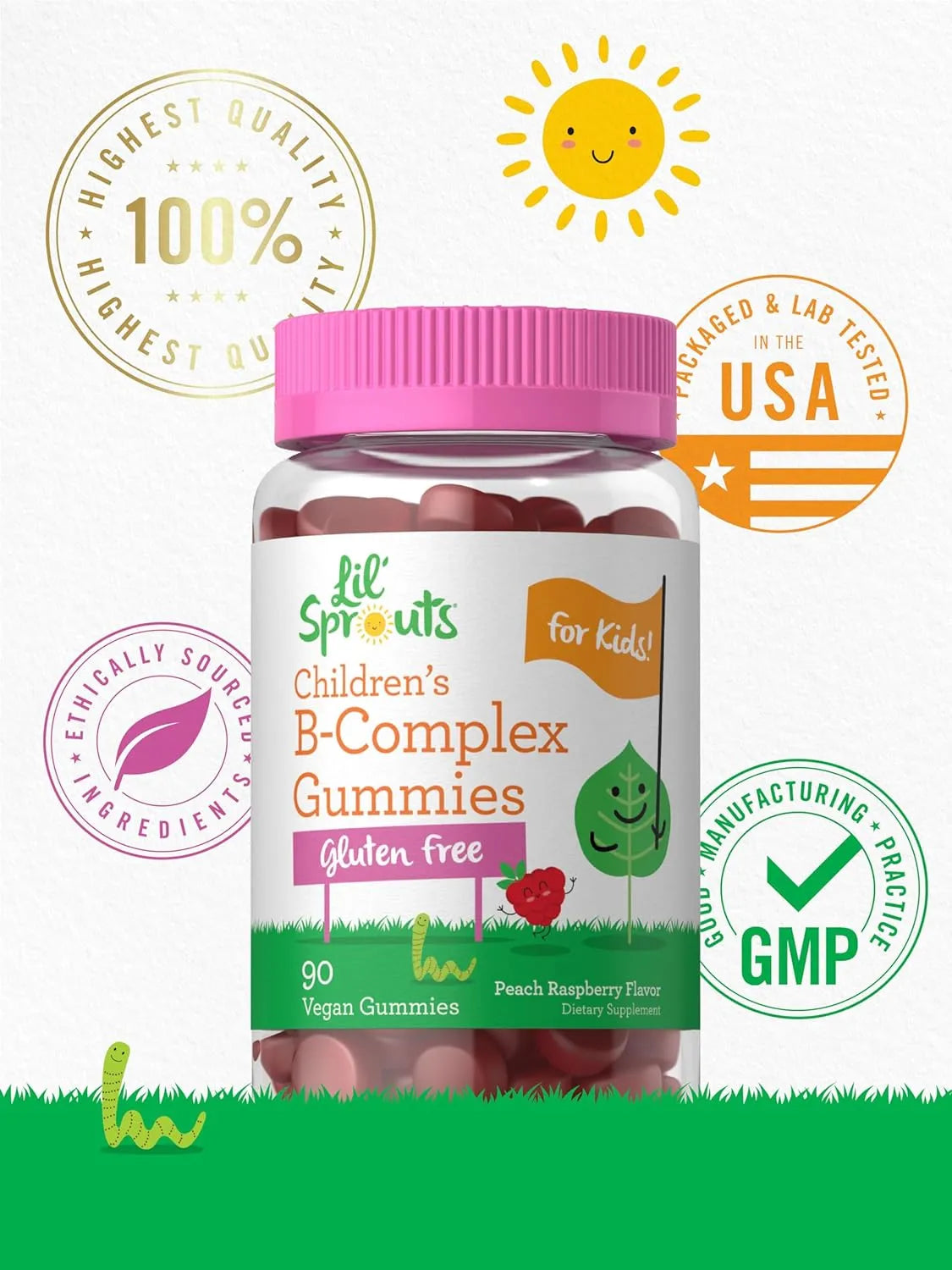 CARLYLE - Carlyle Kids B Complex Gummies Peach Raspberry Flavor 90 Gomitas - The Red Vitamin MX - Suplementos Alimenticios - {{ shop.shopifyCountryName }}