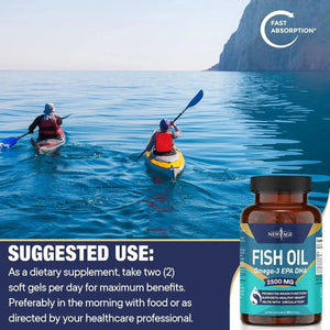 NEW AGE - NEW AGE Omega 3 Fish Oil 2500Mg. 90 Capsulas Blandas 2 Pack - The Red Vitamin MX - Suplementos Alimenticios - {{ shop.shopifyCountryName }}