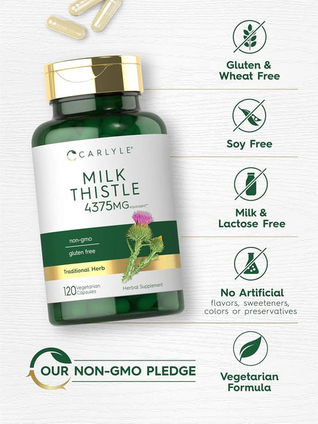 CARLYLE - Carlyle Milk Thistle 4375Mg. 120 Capsulas - The Red Vitamin MX - Suplementos Alimenticios - {{ shop.shopifyCountryName }}