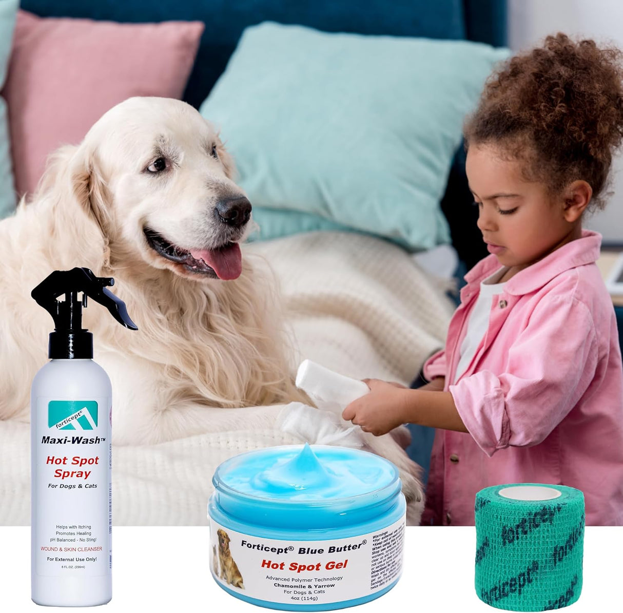 Forticept Blue Butter Hot Spot Treatment for Dogs & Cats 2 Oz.