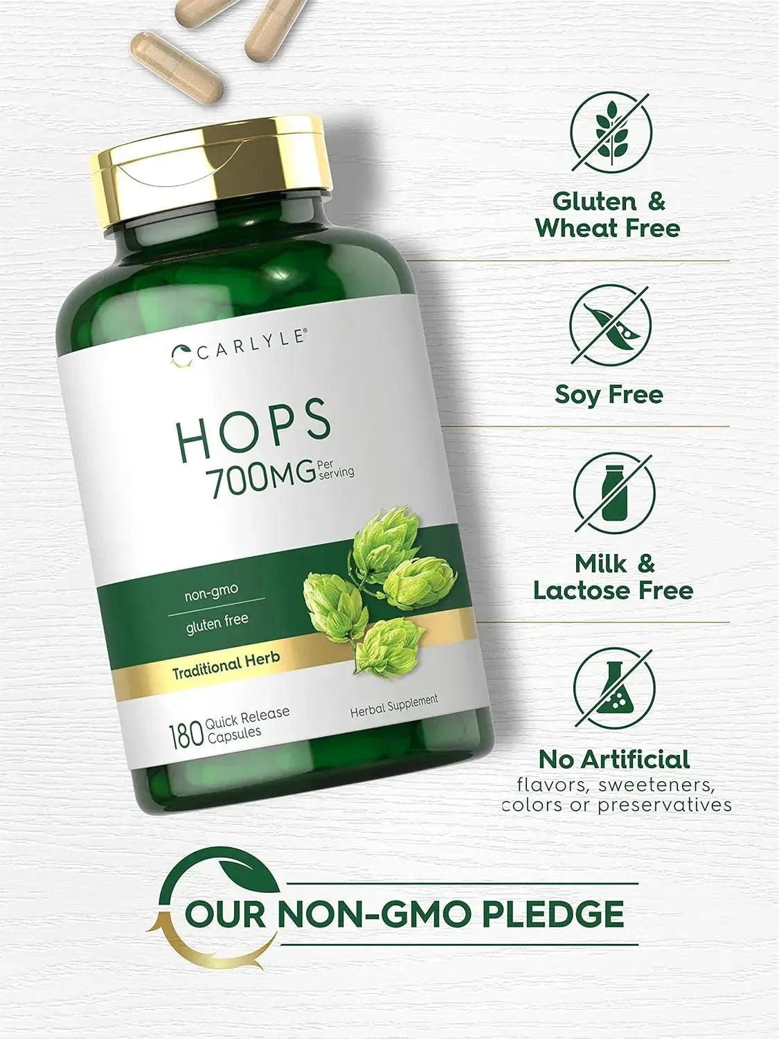 CARLYLE - Carlyle Hops 700Mg. 180 Capsulas - The Red Vitamin MX - Suplementos Alimenticios - {{ shop.shopifyCountryName }}