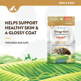 NaturVet Scoopables Omega-Gold Anchovy Oil & Salmon Supplement For Dogs and Cats 315Gr.