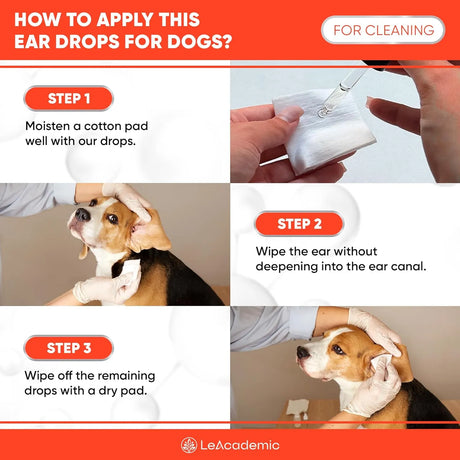 LEACADEMIC - LeAcademic Dog Ear Cleaner 60Ml. - The Red Vitamin MX - Cuidado Del Oído De Perros - {{ shop.shopifyCountryName }}