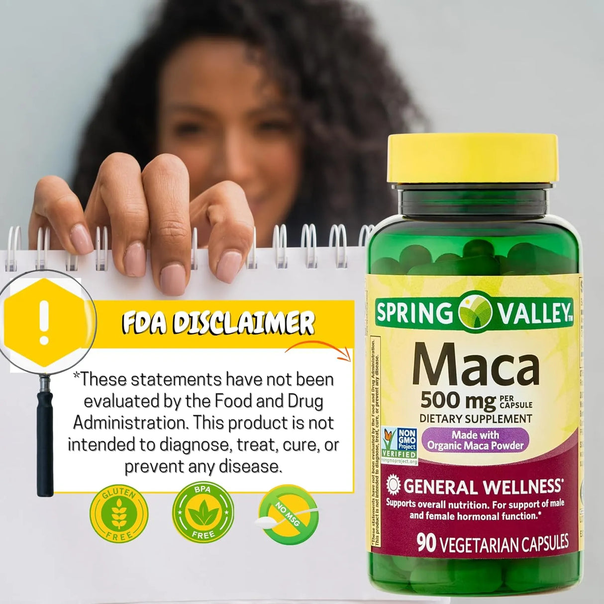 SPRING VALLEY - Spring Valley Maca Root 500Mg. 90 Capsulas - The Red Vitamin MX - Suplementos Alimenticios - {{ shop.shopifyCountryName }}