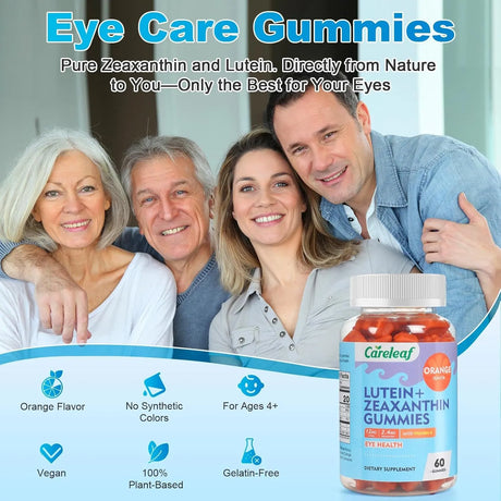 CARELEAF - Careleaf Vegan Lutein Gummies 12Mg. with Zeaxanthin and Vitamin A 60 Gomitas - The Red Vitamin MX - Suplementos Alimenticios - {{ shop.shopifyCountryName }}
