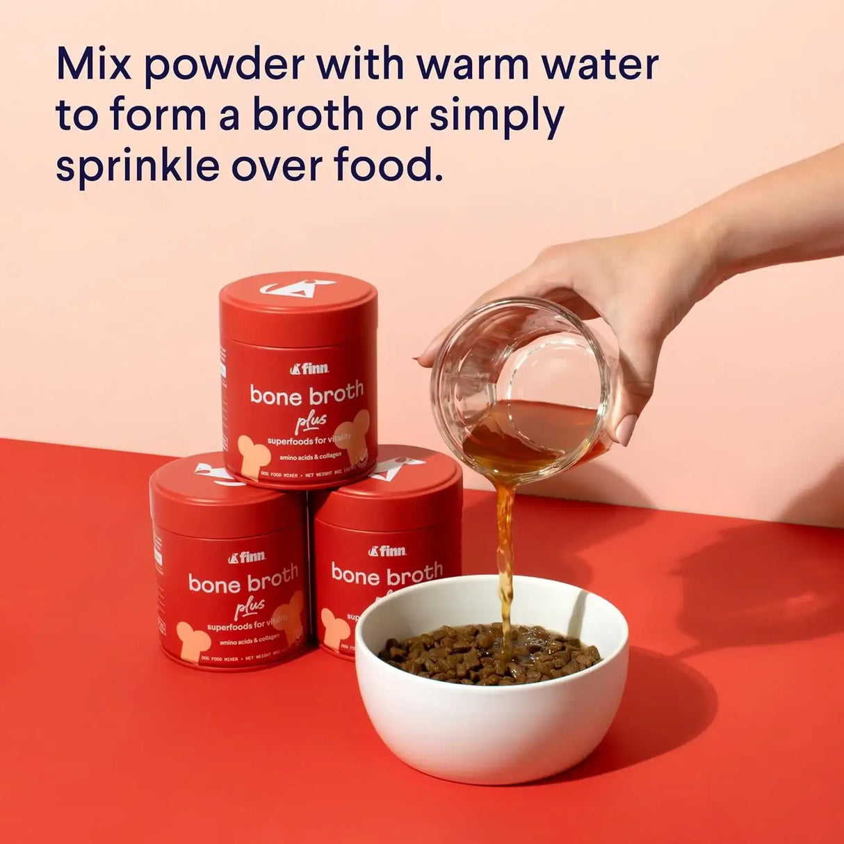 FINN - Finn Bone Broth Plus for Dogs Joint & Mobility Topper 227Gr. - The Red Vitamin MX - Cuidado De Cadera Y Articulaciones Para Perros - {{ shop.shopifyCountryName }}