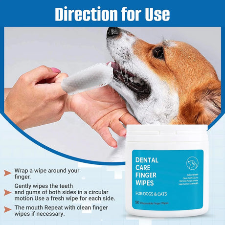 SPANIELBUNS - Spanielbuns Dog Dental Wipes for Cats & Dogs 50 Toallitas - The Red Vitamin MX - Cuidado Dental Para Perros - {{ shop.shopifyCountryName }}