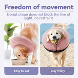 Loflaze Soft Inflatable Dog Cone Collar Pink MEDIUM