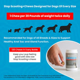 TRUSTWELL PAWMEDICA Dog Anal Gland Chews to Stop Scoot for Dogs 120 Masticables
