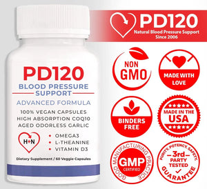 PD120 - PD120 Blood Pressure Support 60 Capsulas - The Red Vitamin MX - Suplementos Alimenticios - {{ shop.shopifyCountryName }}