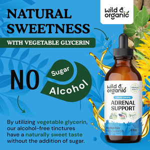 WILD & ORGANIC - Wild & Organic Adrenal Support Tincture 4 Fl.Oz. - The Red Vitamin MX - Suplementos Alimenticios - {{ shop.shopifyCountryName }}