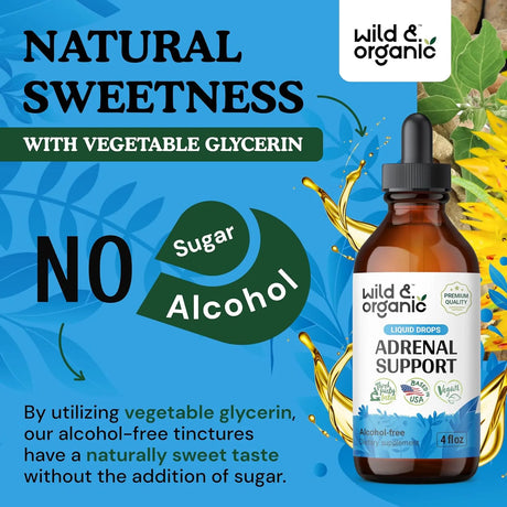 WILD & ORGANIC - Wild & Organic Adrenal Support Tincture 4 Fl.Oz. - The Red Vitamin MX - Suplementos Alimenticios - {{ shop.shopifyCountryName }}