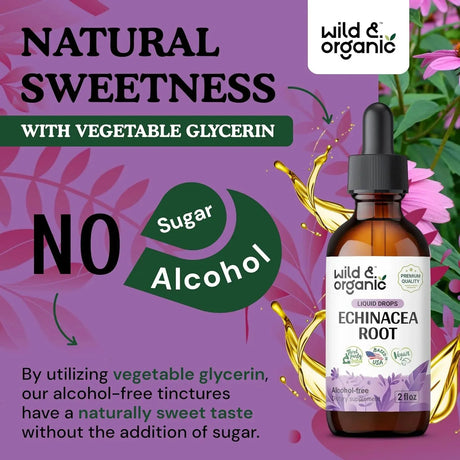 WILD & ORGANIC - Wild & Organic Echinacea Drops 2 Fl.Oz. - The Red Vitamin MX - Suplementos Alimenticios - {{ shop.shopifyCountryName }}